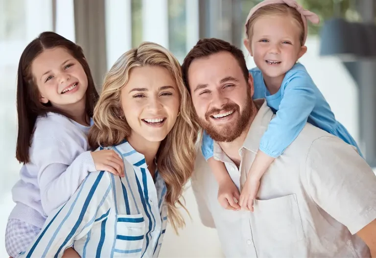 Smiling family at Grimsby Lake Dental
